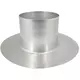 Thermoduct aluminium plakplaat voor dakdoorvoer diameter 125 mm