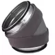 Thermoduct 13mm bocht diameter 355 mm 45 graden geisoleerd