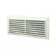 Ventilatierooster rechthoekig met grill 130x300 wit - VR1330