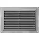 Ventilatierooster rechthoekig met grill 250x170 grijs  - VR2517P