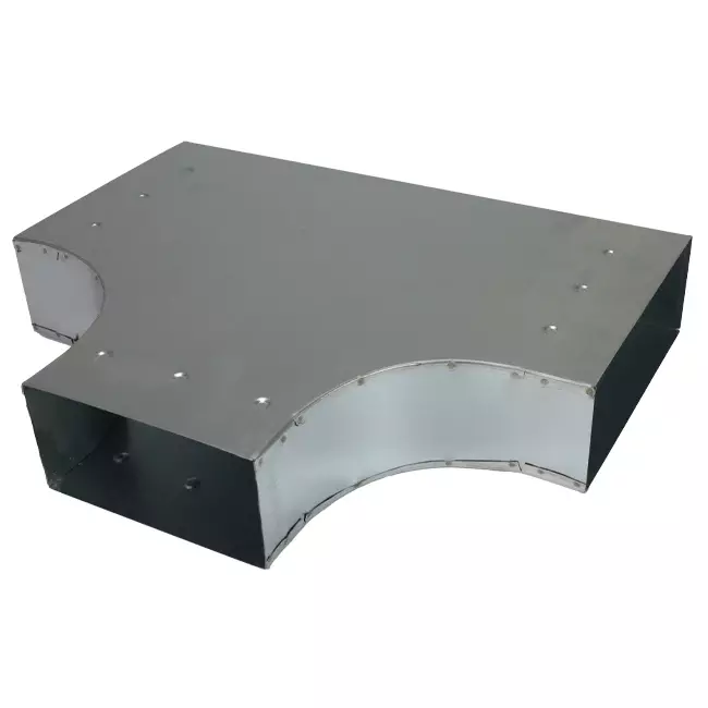 T-stuk 90 graden 170x80 mm - 170x80 mm tbv instortkanaal