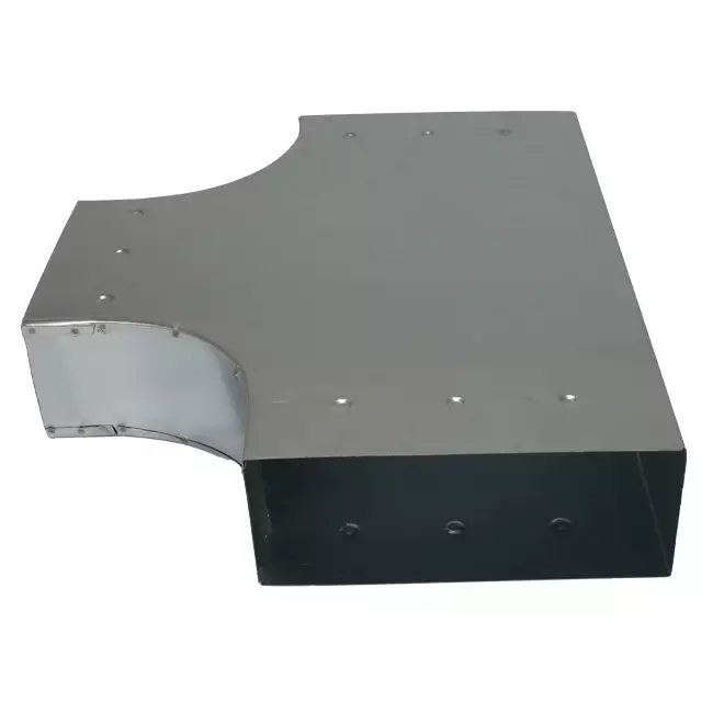 T-stuk 90 graden 170x80 mm - 170x80 mm tbv instortkanaal