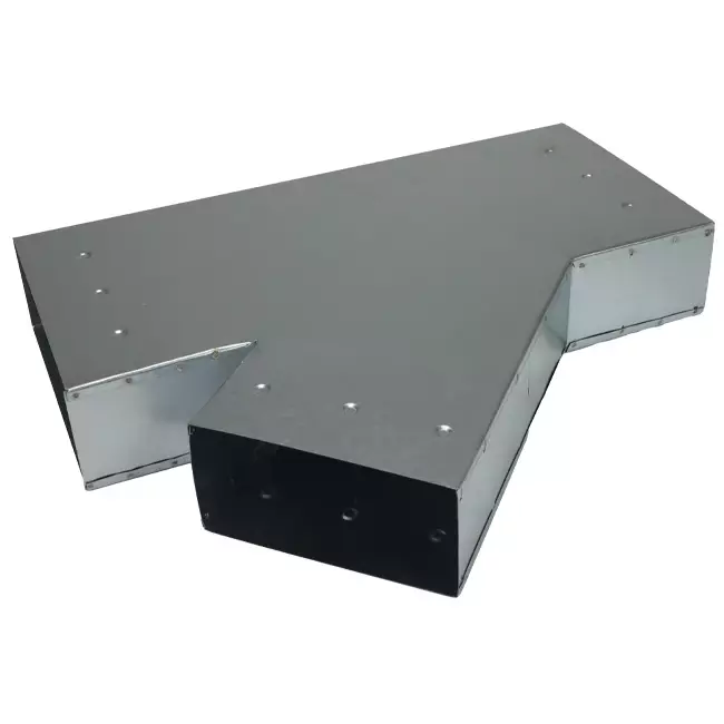 T-stuk 45 graden 220x80 mm - 170x80 mm tbv instortkanaal