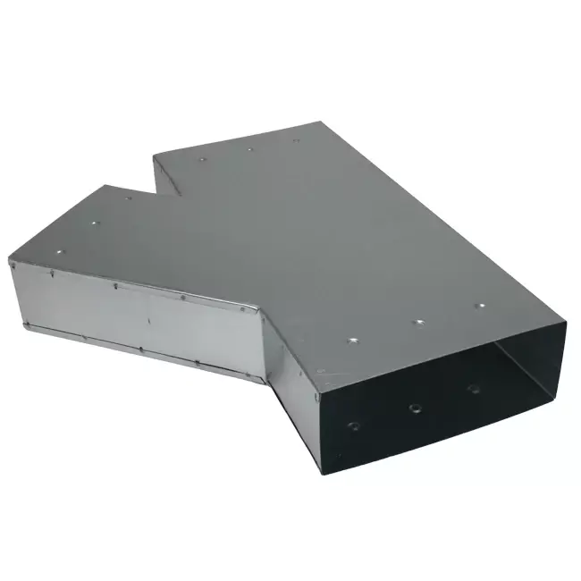 T-stuk 45 graden 220x80 mm - 170x80 mm tbv instortkanaal