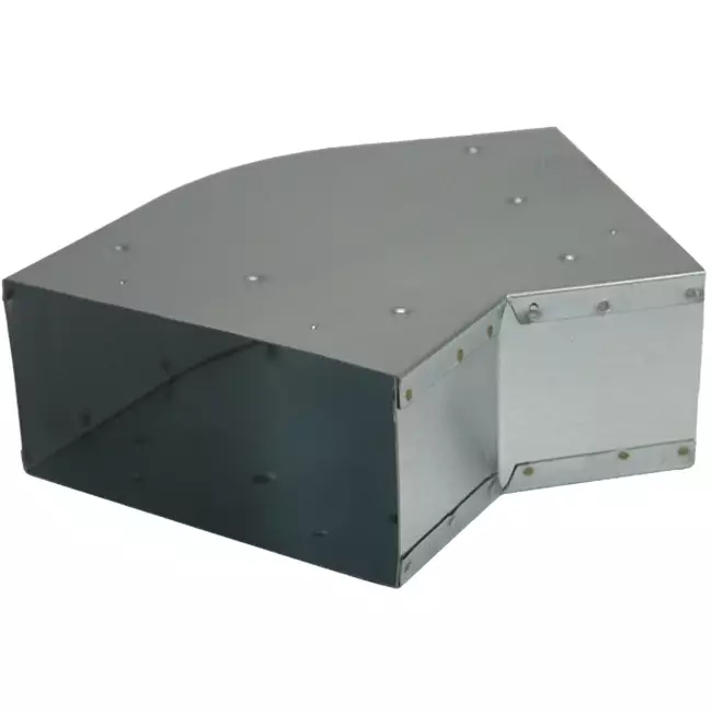Bocht 45 graden 170x80 mm horizontaal tbv instortkanaal
