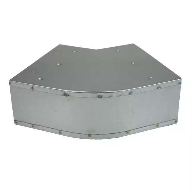 Bocht 45 graden 170x80 mm horizontaal tbv instortkanaal