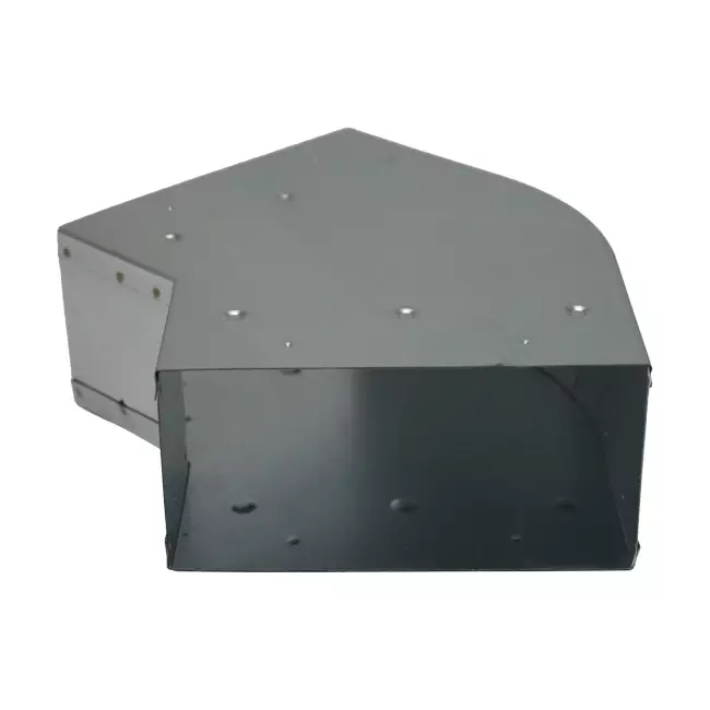 Bocht 45 graden 170x80 mm horizontaal tbv instortkanaal