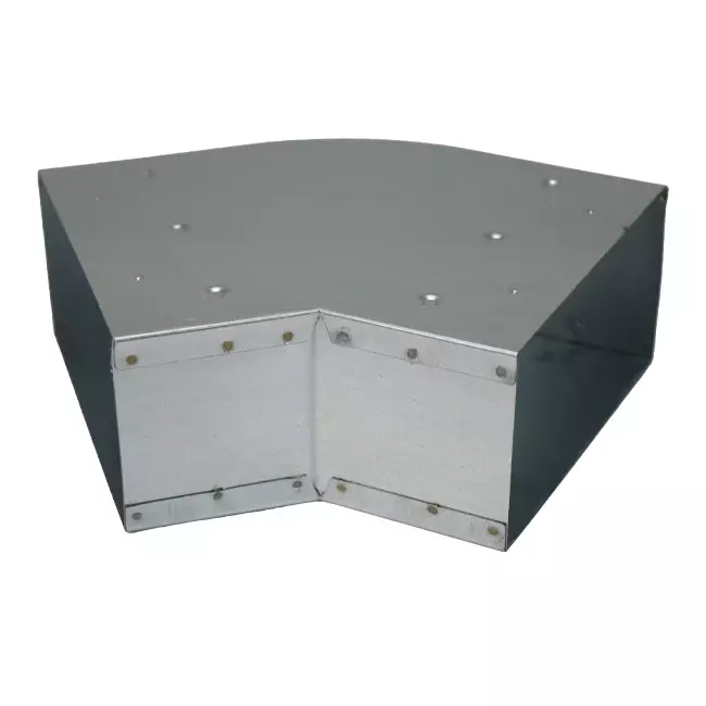 Bocht 45 graden 170x80 mm horizontaal tbv instortkanaal