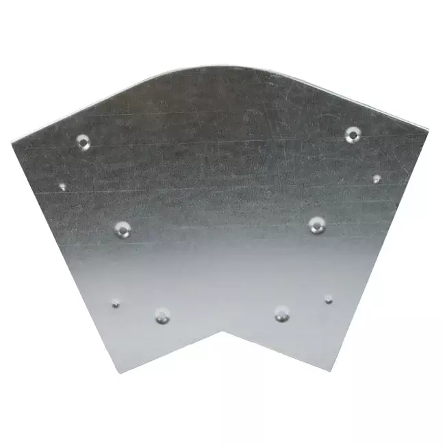 Bocht 45 graden 170x80 mm horizontaal tbv instortkanaal