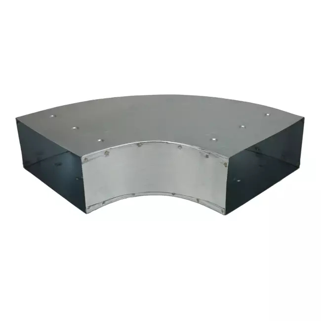 Bocht 90 graden 170x80 mm horizontaal tbv instortkanaal