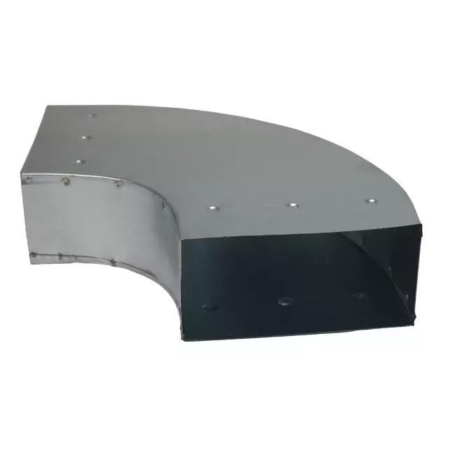 Bocht 90 graden 170x80 mm horizontaal tbv instortkanaal