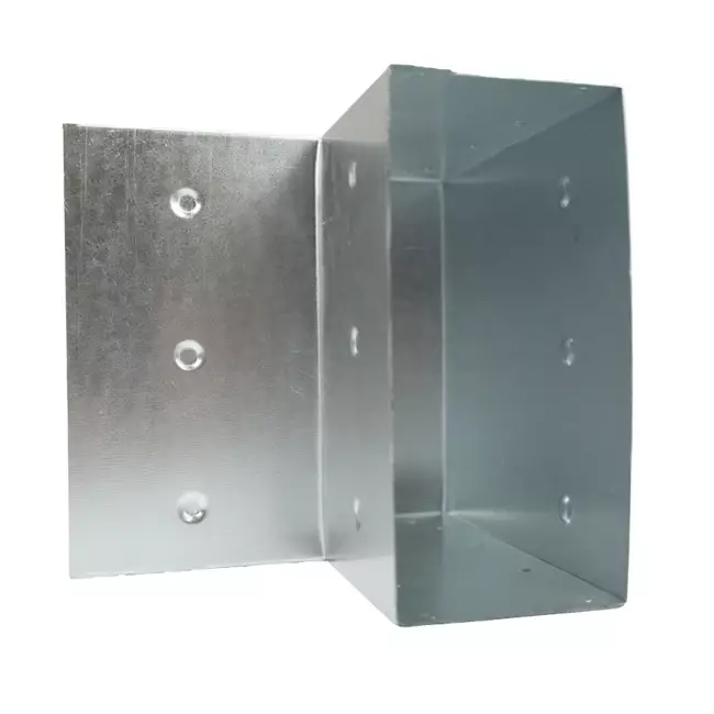 Bocht 90 graden 170x80 mm verticaal tbv instortkanaal