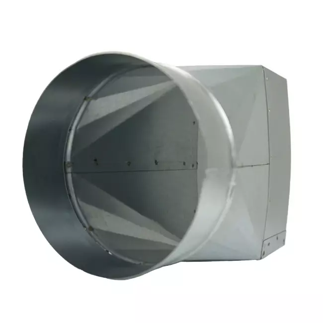 Verloopstuk 170x80 mm naar diameter 125 mm tbv instortkanaal