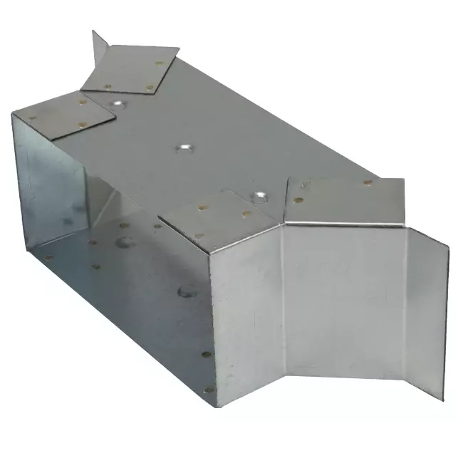 Zijaansluiting 170x80 mm voor rechthoekig instortkanaal