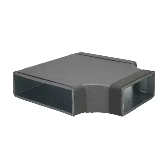 Thermoduct T-stuk 90 graden 220x80 - 170x80 tbv instortkanaal