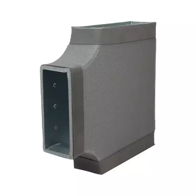 Thermoduct T-stuk 90 graden 220x80 - 170x80 tbv instortkanaal