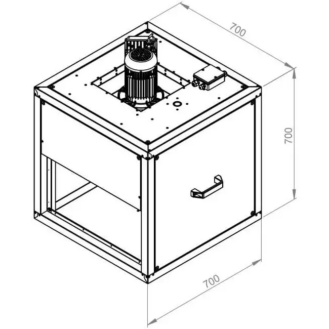 Boxventilator motor buiten lineaire flow - MPC 400 EC TI 30
