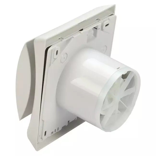 Itho Daalderop Badkamerventilator Ø 100 mm- wit met timer BTV-N201 T