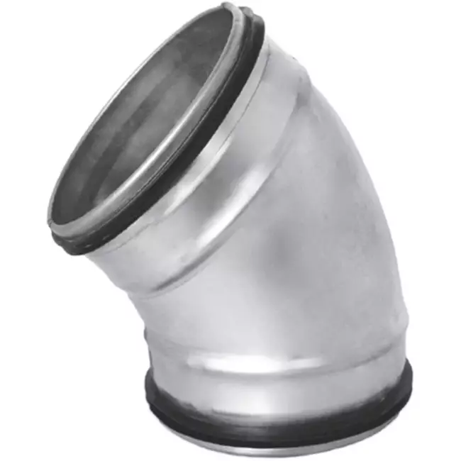 Ronde spiro bocht 45° Ø 125mm voor spirobuis