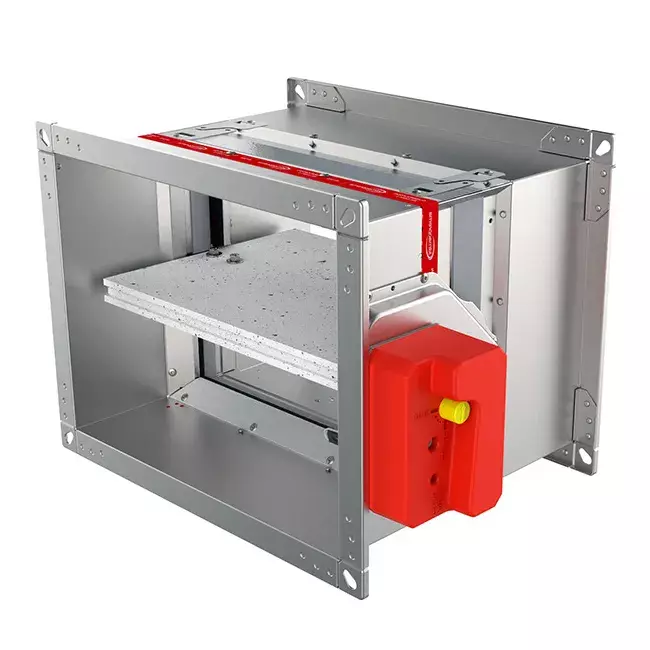 Brandklep rechthoekig eindeloopcontact - E-FD40 1400x800 R S
