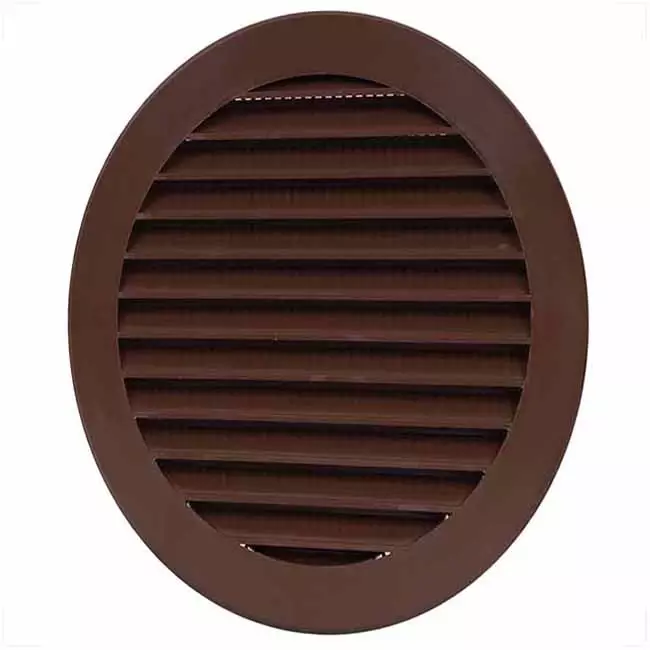 Schoepenrooster diameter 125 mm bruin - VR125B
