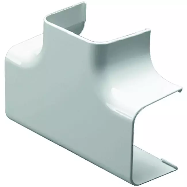 Climaplus airco leidinggoot T-stuk tbv kanaal 90x65mm RAL 9010 WIT
