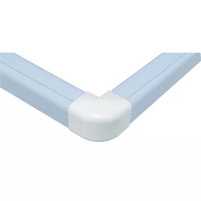 Climaplus airco leidinggoot Buitenbocht 70x55mm RAL 9010 WIT