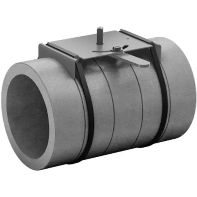 Geïsoleerde regelklep EPS diameter 125mm