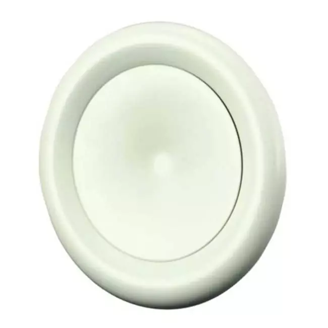 Ventilatie toevoer ventiel metaal Ø 200 RAL 9010 met klemveren - DVSC-P200