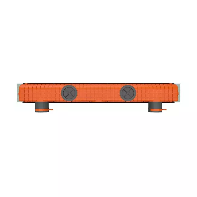 Ergovent instucbaar frameloos lijnrooster 1000 mm met aansluitdiameter 75 mm - standaard