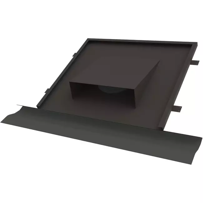 Thermoduct vlakke horizontale dakdoorvoer diameter 180 tbv hellend dak
