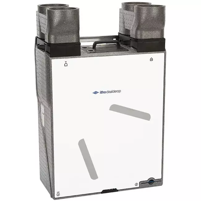Itho Daalderop WTW HRU 200 ECO unit E RFT Hoogbouw 200m3/h - euro stekker