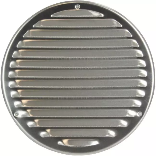 Metalen ventilatierooster rond Ø200 mm rvs - MR200i