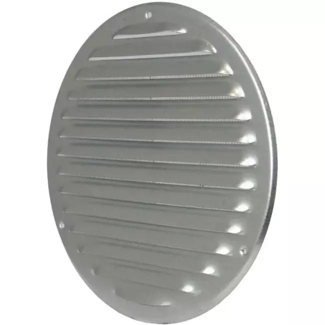 Metalen ventilatierooster rond Ø 125mm zink - MR125ZN