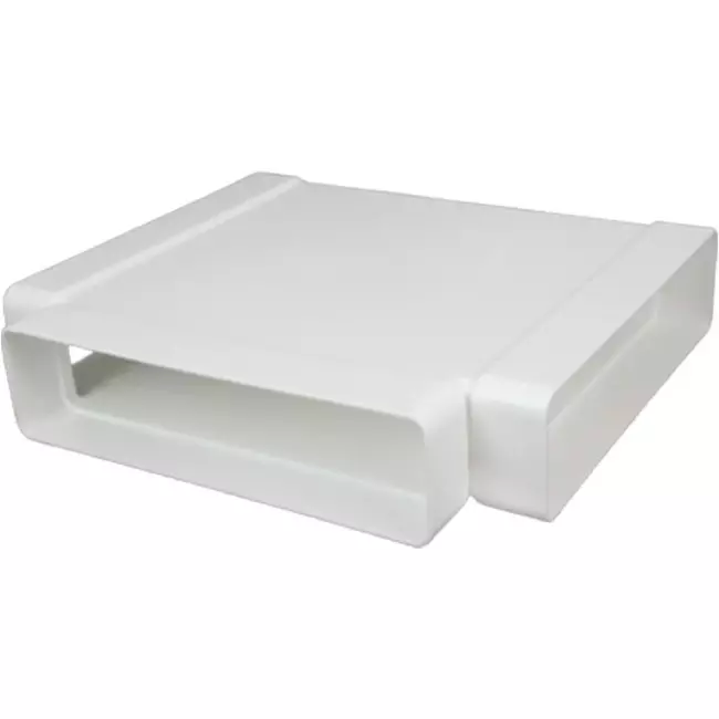 Rechthoekig kunststof T-stuk 220X55mm - KT25