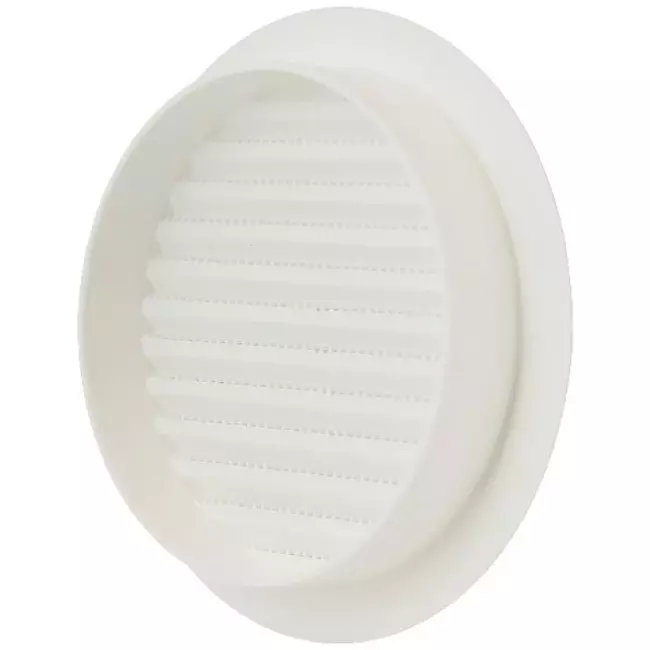 Schoepenrooster diameter: 100mm wit - VR100