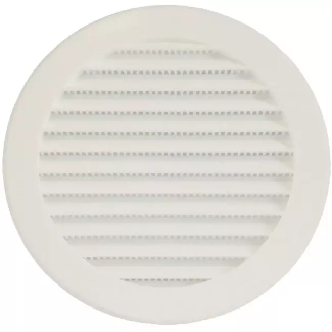 Schoepenrooster diameter: 100mm wit - VR100