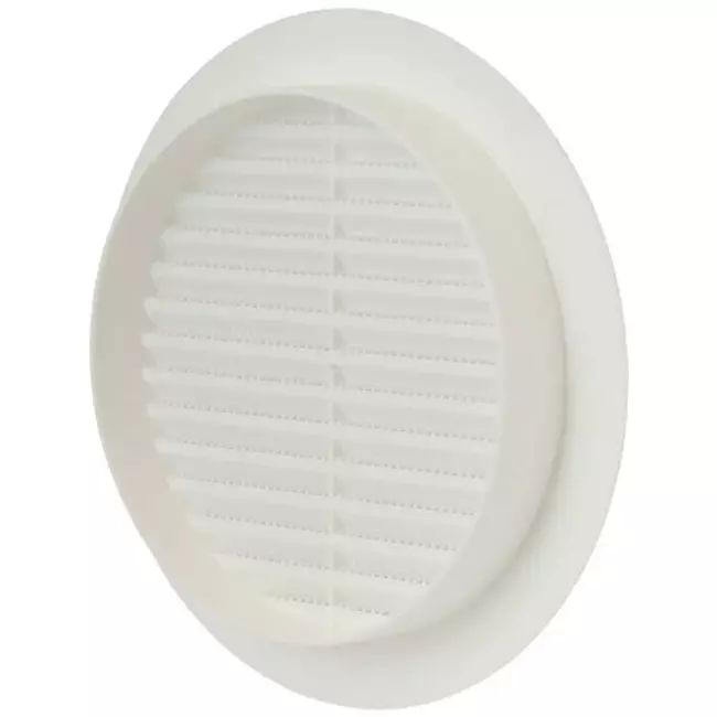 Schoepenrooster diameter: 150mm wit - VR150