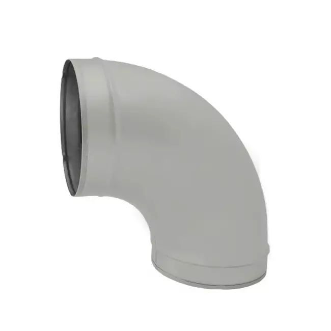Spiro bocht 150 mm 90 graden (sendz. verz.) RAL7035