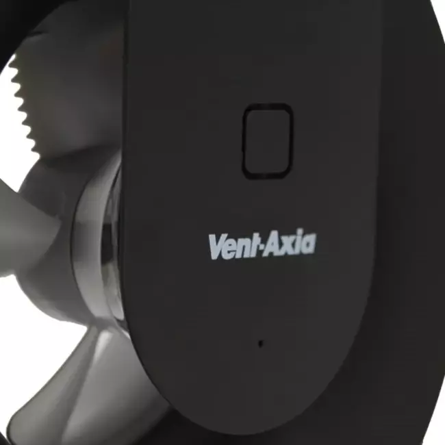 Badkamer ventilator Svara met timer, vocht- en lichtsensor 100-125mm (app-gestuurd) ZWART