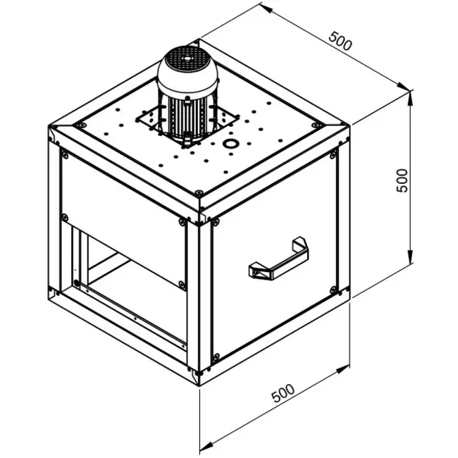 Boxventilator rookgas met lineaire flow - MPC 280 D2 F4 TI30