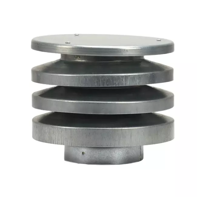 Ronde dakkap toe- en afvoer met lamellen Ø160 mm