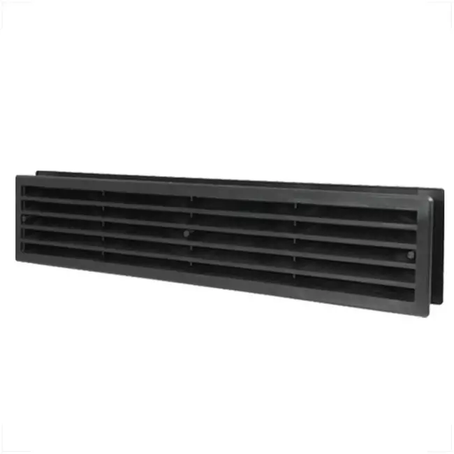 Deurrooster 450x92 mm zwart - VR459M