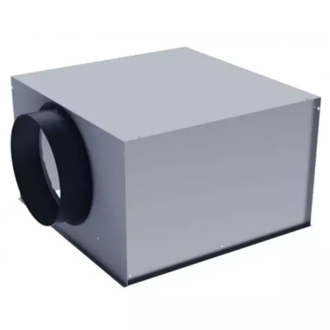 Diffuseur de plafond réglable et perforé pour extraction 594x594 - raccordement latéral plénum non isolé Ø 125 mm