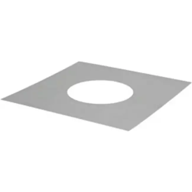Afdekplaat diameter  350 mm vierkant I304 (D0,6)