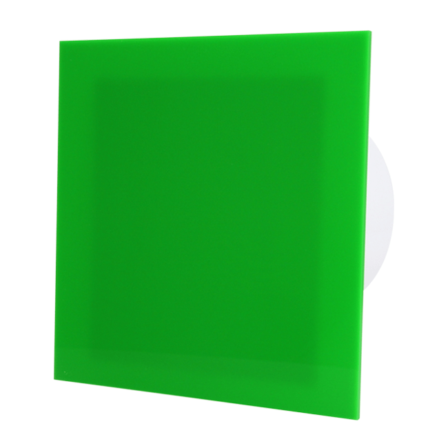 Vmc salle de bain Ø 125 mm avec minuteur et capteur d'humidité - front en plastique vert