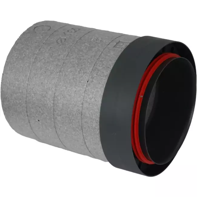 Geïsoleerde ventilatiebuis EPS 1 meter diameter 125mm