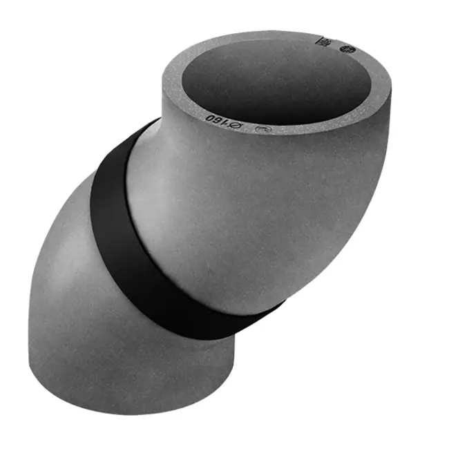Geïsoleerde bocht EPS 45° diameter 200mm