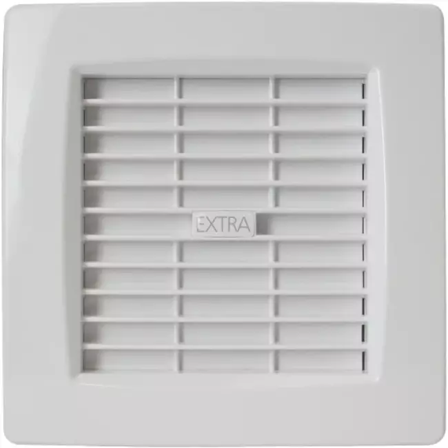 Badkamerventilator Ø 100 mm Wit met automatische sluitklep, timer en vochtsensor - luxe X100ZHT