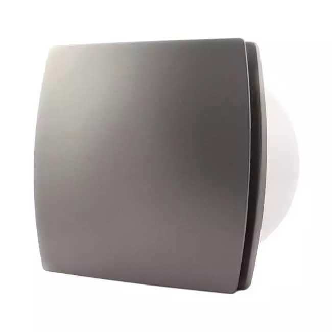 Badkamerventilator Ø 150 mm Zilver - Design T150S